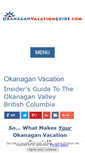 Mobile Screenshot of okanaganvacationguide.com